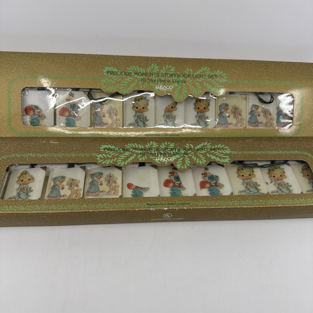 2 Precious Moments Storybook String Lights Samuel Butcher 1990 Enesco Works Read